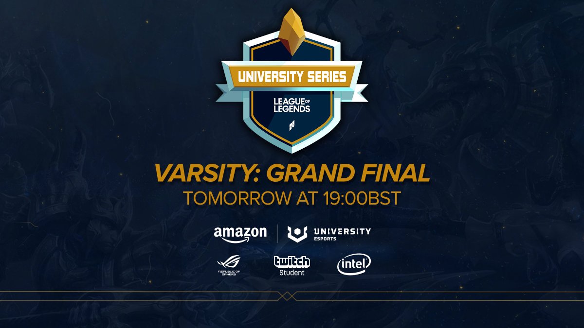UniEsportsUKI's tweet photo. ❗ Just a reminder that we'll be having our #NUELSpring grand finals between @UoBCOGS and @BrunelEsports at 19:00BST
🟨 Be there or be square! https://t.co/I40dhfHInu https://t.co/qye1uLdAgC
