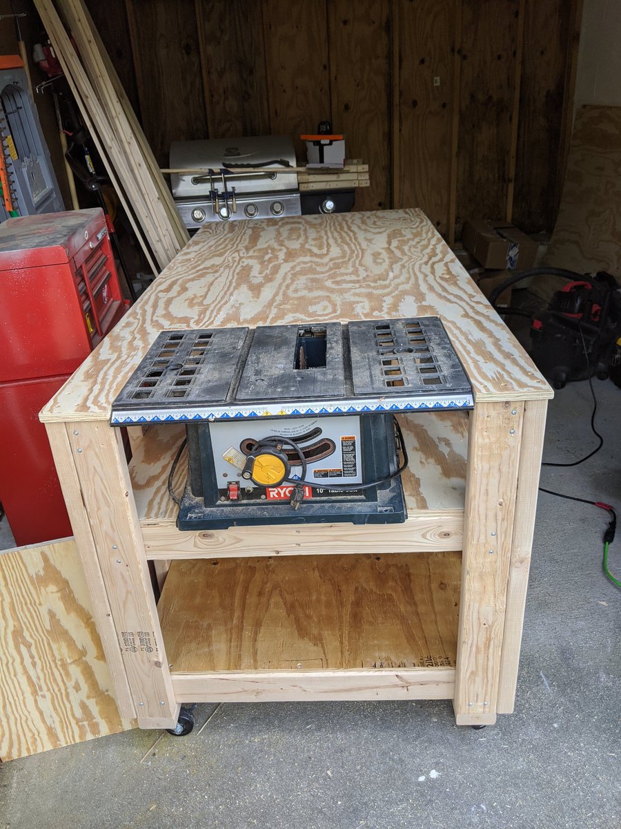 themrbowski's tweet image. Finally built one of the shop essentials - a workbench!  And thanks to a great friend and brother for the table saw. 

#woodworking🔨📏 #ontothenextproject