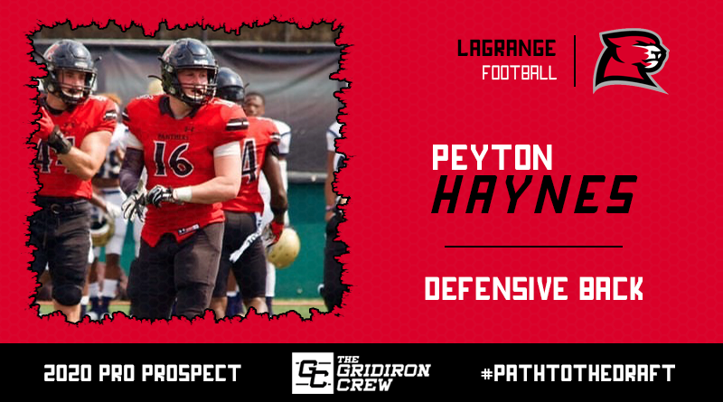 Gridiron_Crew's tweet photo. Scouts, Coaches, and GMs, here are all the reasons why you should focus your attention on 2020 Pro Prospect, Peyton Haynes, a DB from @LCFootball18!

#2020ProProspect #PathToTheDraft #NFLDraft #CFLDraft

👀 Read our Interview: https://t.co/jmyOi5MXwl https://t.co/J4yImK9lnJ