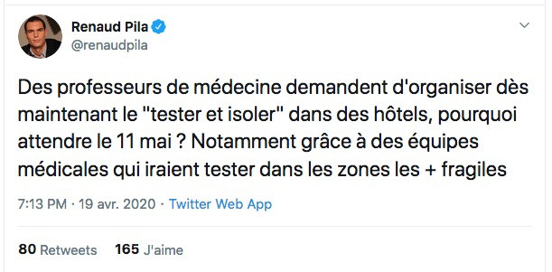 Pour les chaines de contamination intrafamiliales, l'absence d'isolement extra-familial, dans des hôtels par exemple, favorise la propagation intra-familiale ce qui contribue à propager l'épidémie inutilement pendant le confinement...