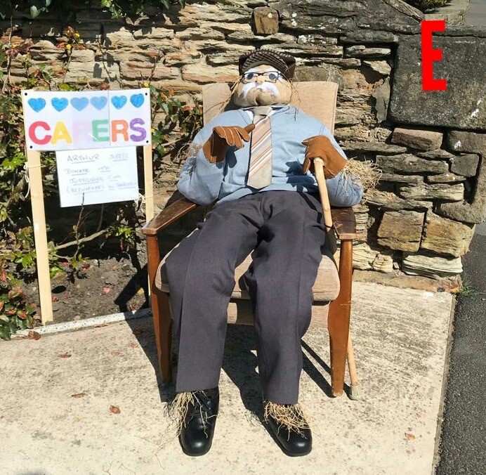 tobyperkinsmp's tweet photo. But there always has to be a winner, and the artistic detail- the straw out of bottom of the trousers, the beautiful geriatric face, the 'tache and the gloves, saw this thank you to the carers scoop first prize! https://t.co/iJMNXyTOWN