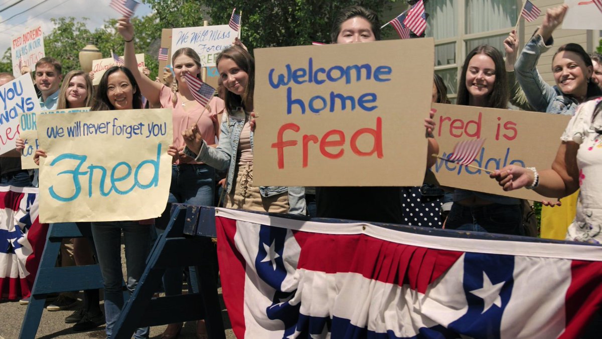 after fred passed away, even though it was the 4th of july (aka the day she saw jason alive for the last time), cheryl wanted to make sure archie and mary wouldn't feel how she felt when she lost her brother. so, she gathered up the whole town and arranged a parade to honor fred.