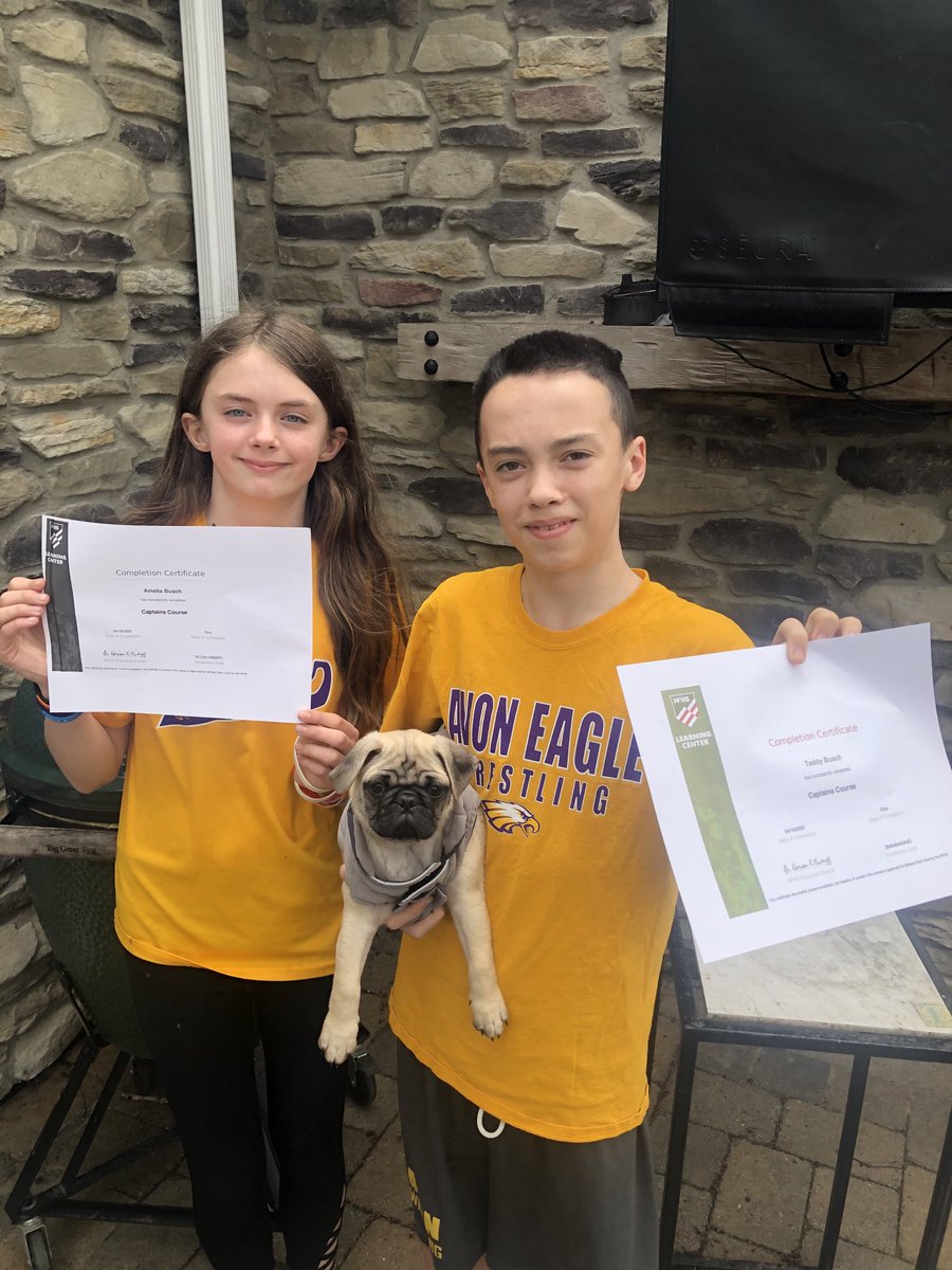 Mia and Teddy.  Two more for the captains course! ⁦<a href="/avoneagles/">avoneagles</a>⁩