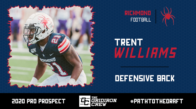 Gridiron_Crew's tweet photo. Scouts, Coaches, and GMs, here are all the reasons why you should focus your attention on 2020 Pro Prospect, Trent Williams (@T_Williams_4), a DB from @SpiderFootball!

#2020ProProspect #PathToTheDraft #NFLDraft #CFLDraft

👀 Read our Interview: https://t.co/LnOb9AWtVR https://t.co/WlqjrPPPLt
