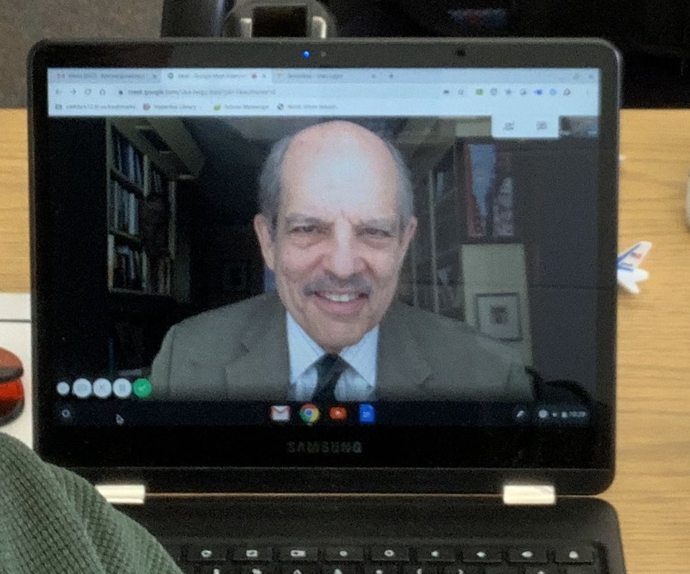 ToddShriver's tweet image. #revoltLAP A3 Been using Meet to record interviews and use them as lessons for the students. Fortunate to have Paul Solman of PBS NewsHour, Kyle Cook of Matchbox 20 and Alan Hunter of MTV. Love the record feature of Meet. Will be using it for virtual awards ceremony as well.