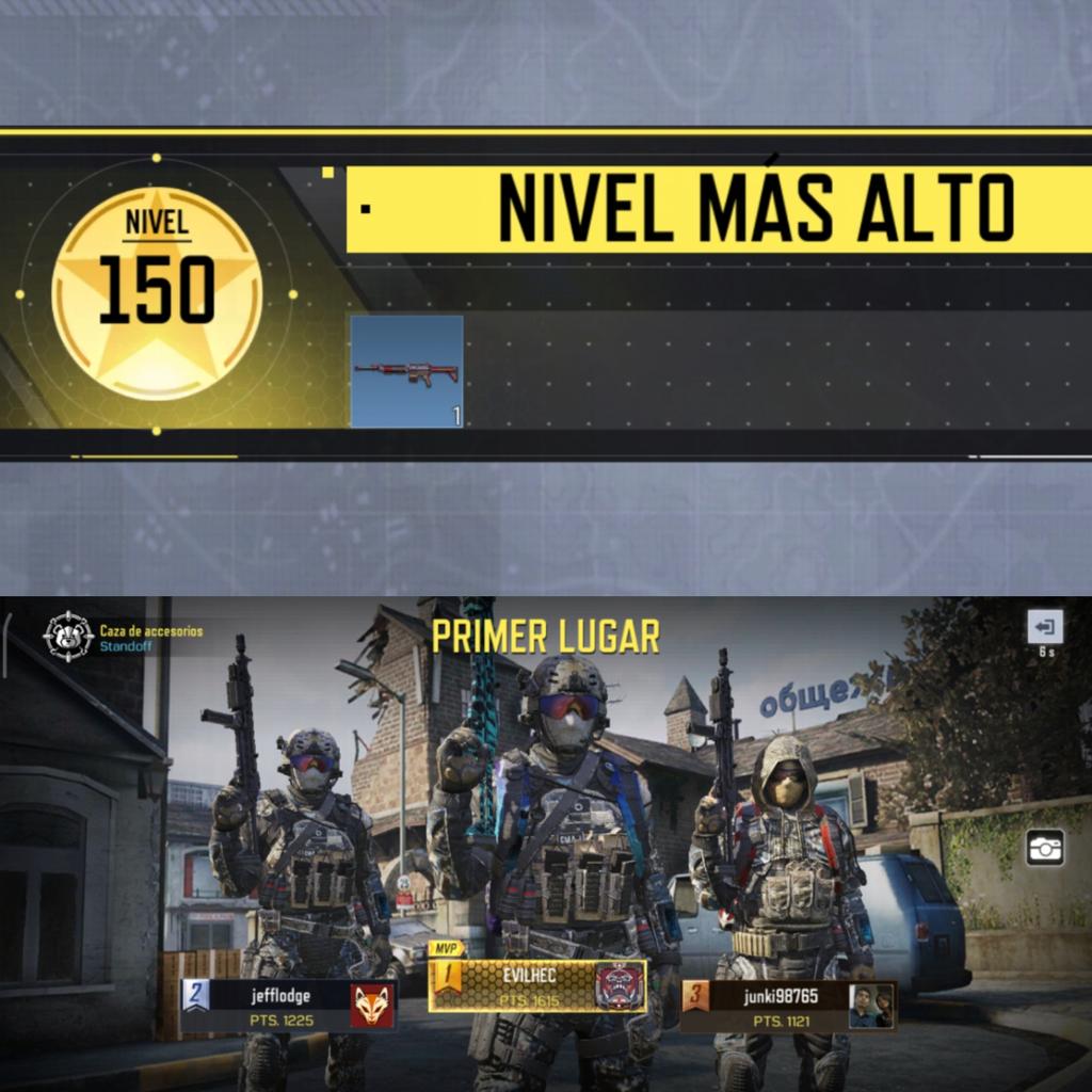 EVILHEC's tweet image. CALL OF DUTY Mobile:
Finalizado, Objetivo Logrado 😎
🎉#Nivel150 #Level150 🎉
🌎 En nivel máximo 🤘

#CallOfDuty #CallOfDutyMobile
#Game #Player #CoDMobile
#ESports #COD #Activision #FPS #Ganador #Winner #MVP
#Venezuela 🇻🇪 #VenezolanoEnVenezuela