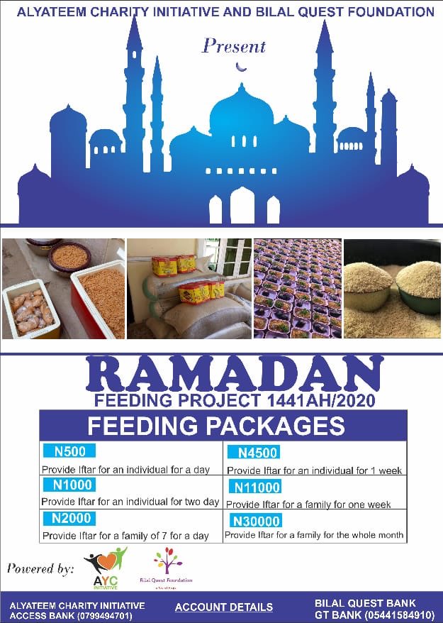 FoundationBilal's tweet photo. We @FoundationBilal in collaboration with @AYC_initiative present Ramadan feeding project. No amount is little. Please Retweet. https://t.co/WehUZQ0lNe