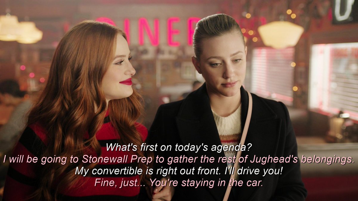 tw //after jughead's alleged death, cheryl promised to be betty's shadow, so she could make sure betty wouldn't do something like cheryl herself did in the past.