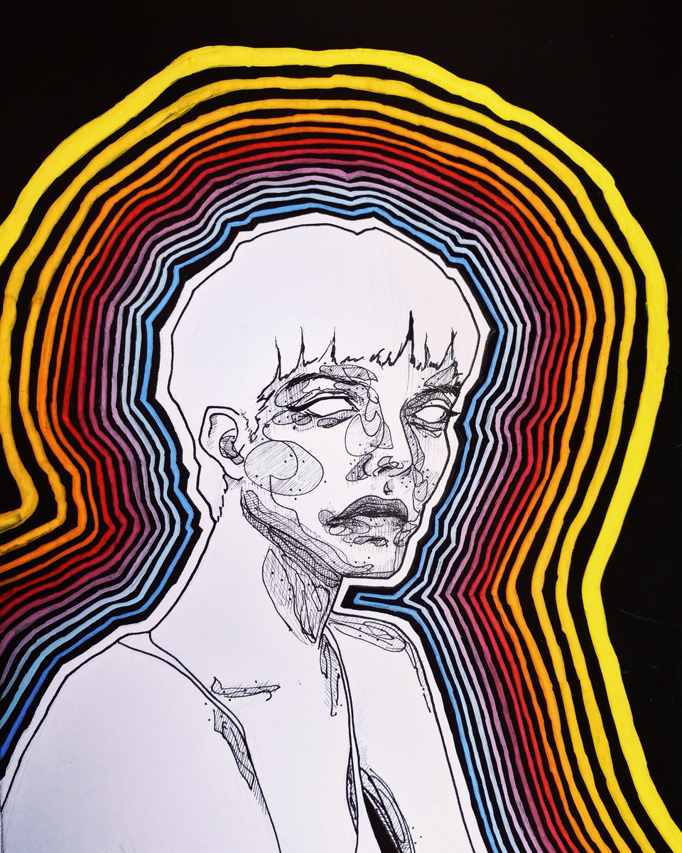 a_yayehia's tweet image. #newpainting #keepsketching #doodling #artchallenges #justdraw #staysane #quarantine #colors #ink #colordoodle #fineart #inksketch #portraitgirl #art #artgallery #sketchday #gallerywall #artistoninstagram #sketchon #drawmore #practicing #artwork #quarantinesketch #inksketch