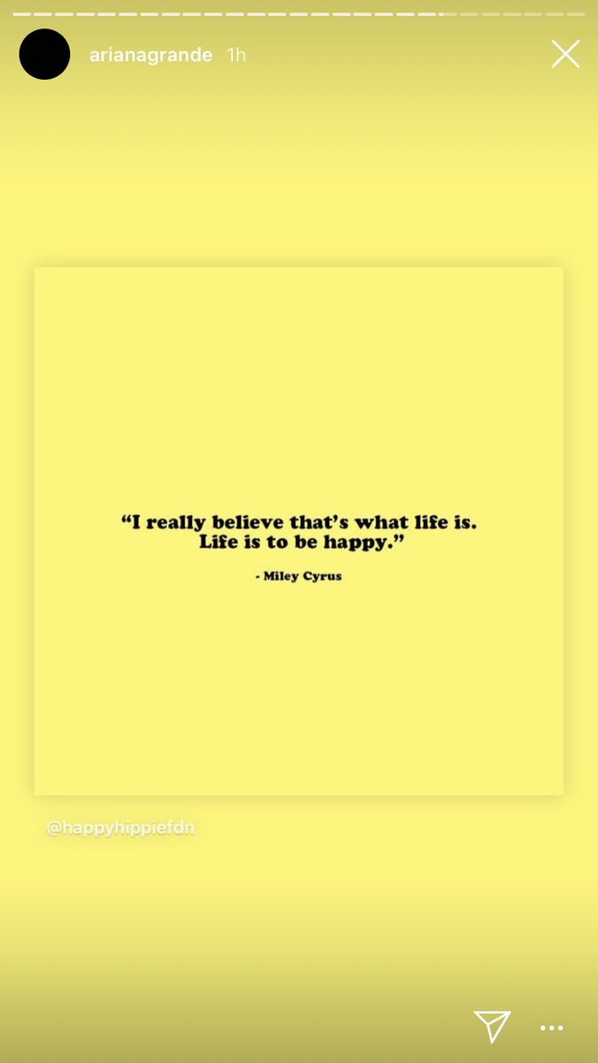 ariana continued to show her support for the happy hippie foundation by sharing their posts on her instagram stories in 2018 and 2019!