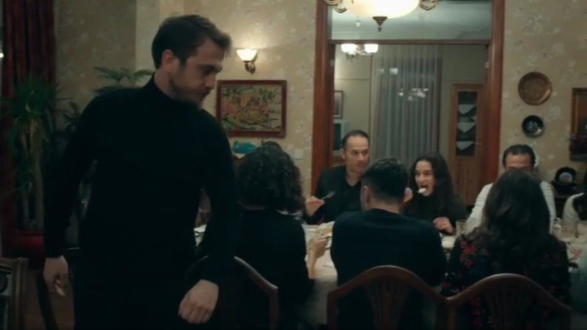 On the other hand y was feeling sad and miserable ,he wasnt able To smile or To eat properly,he was the first one To leave the dinner table, he wasnt able To present N To His family,he caressed N hair but left on the spot,because he was thinking of E  #cukur  #EfYam +++