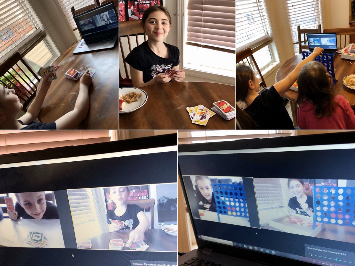 JuditDell's tweet photo. Zoom game date with one of her besties. #missingherfriends @monika_lamonaca #vianneytogether https://t.co/E8ZrOm4opZ
