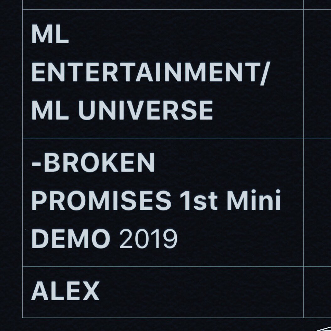 5ft_microrapter's tweet photo. ALEX - #BROKENPROMISES 1st PREDEBUT DEMO ALBUM <#TOLOVE>
#ALEX칸첸알렉스 #ALEXKINCHEN

2019.07.13 6PM ITUNES DL (soldout)
#MLROOKIES #MLUNIVERSE #MYTHSandLEGENDSent #CJENM #HONGKONG #VOCALTRAINING Center https://t.co/KIaHGikRe0