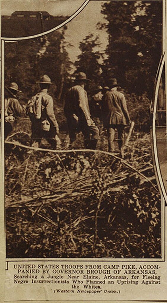 The following morning, the Phillips County sheriff sent a group of 500-1,000 whites from both Arkansas and Mississippi into the Black section of Phillips county to put down this so-called "insurrection". The Governor called in troops, who arrived the next day.