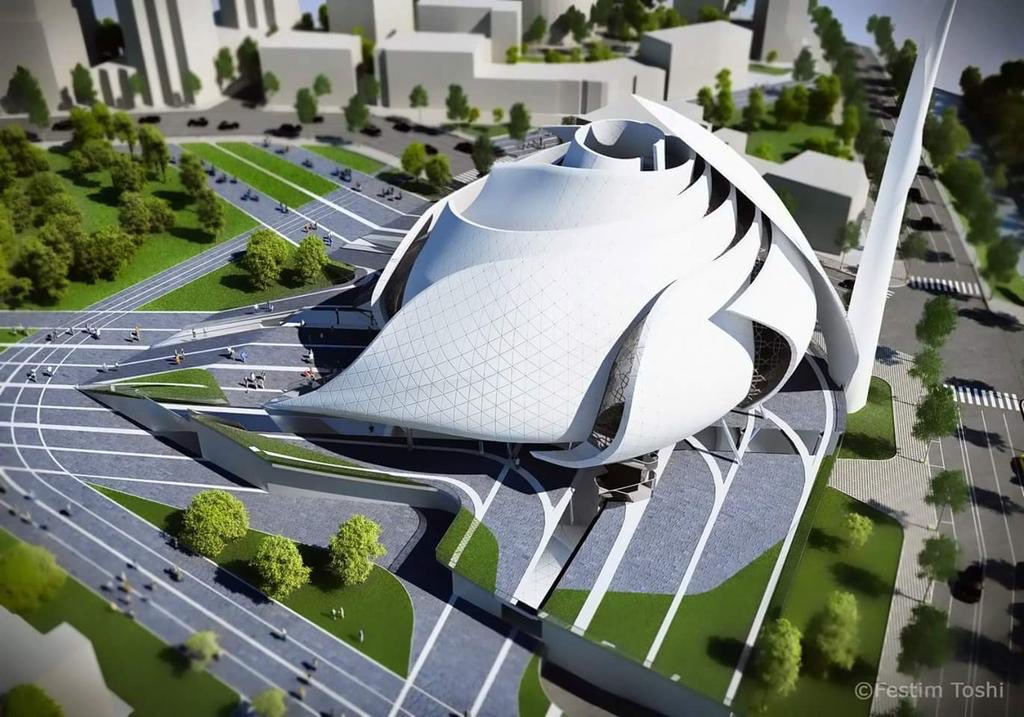ArchandUrban's tweet photo. The White Rose Mosque. New mosque 🕌 in Tirana Albania https://t.co/d0xFgmEb4g