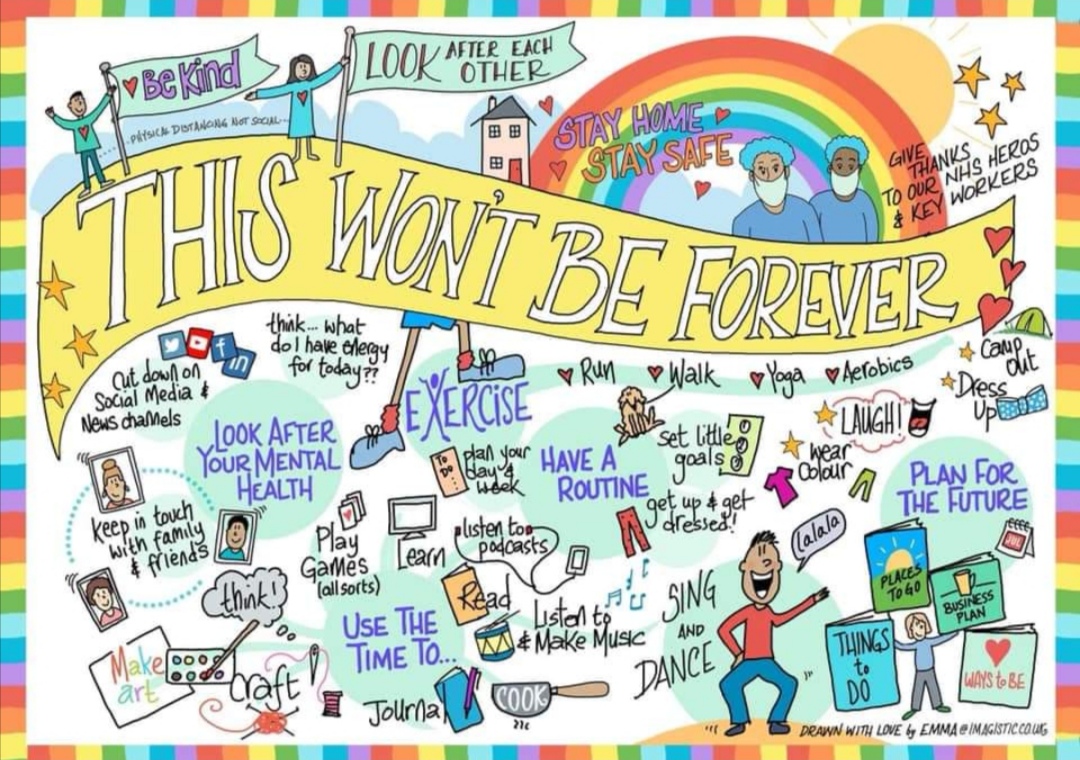 Let's remember this as we begin Term 3🌈 This wont be forever! Teachers will be back online tomorrow, and your class' online work section will be updated tomorrow morning. Remember to try your best and do only what you can. #staysafe #stayhome