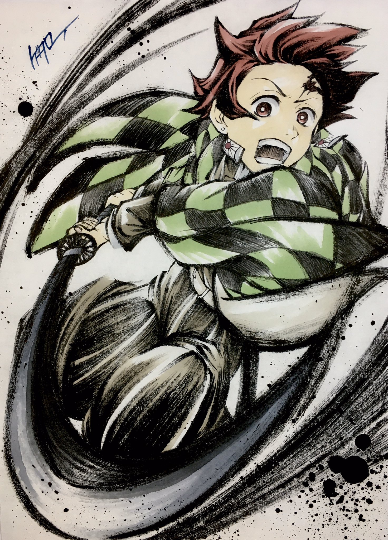 鬼滅の刃 墨絵コレクション 竈門炭治郎 鬼滅の刃 墨絵コレクション ［竈門炭治郎］