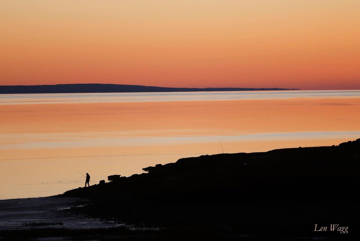 Sunset in Portapique:  My heart goes out to all those effected by the events in Nova Scotia over the past 24hours. I pass through the tiny village of Portapique often and it is a peaceful community on the shores of the Bay of Fundy. #novascotia #canada #RCMPNS