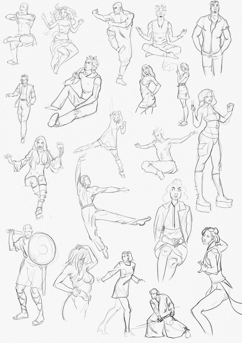 Ateralba's tweet image. на кожну фігурку - максимум 120 секунд
(мене цікавить, як  gesture, так і подробиці, так

#studys #практика #legiosart #praxis #quickposes #практикуйся