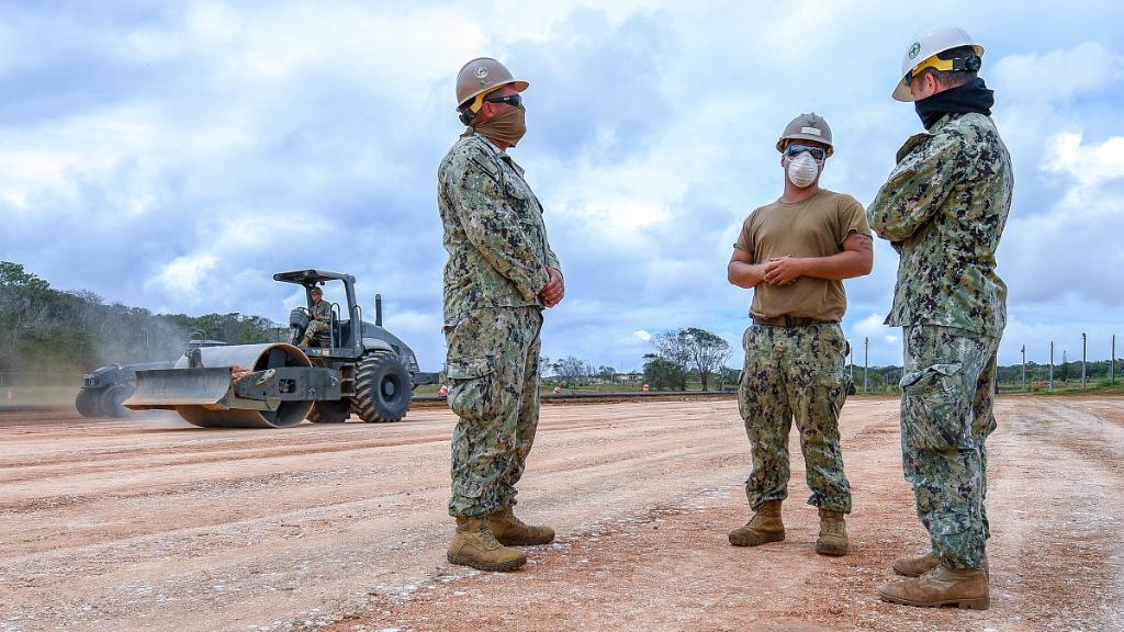 USNavy's tweet photo. If you build it, they will come. 

#USNavy Sailors offload equipment prior to an Expeditionary Medical Facility's arrival to Naval Base Guam. The #EMF will provide expanded medical capabilities and will enable forces to be postured to support the region if requested. https://t.co/dH1GAlQUCv