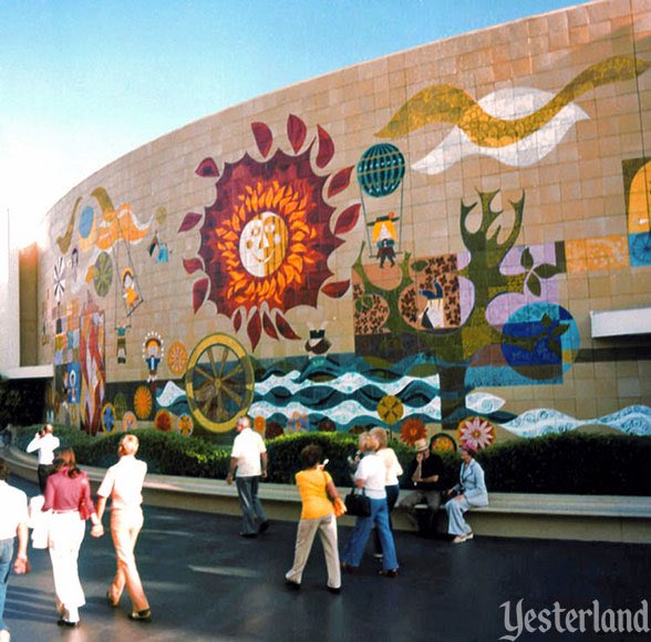 Mary would continue on working with the Disney Co. even after Walt’s death in 1966. He had arranged to involve her in two large-scale projects. She created two murals in Tomorrowland in 1967 and her famed mural in the Contemporary Resort at Walt Disney World in 1971.