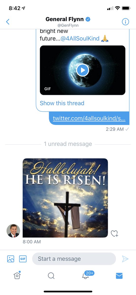 4AllSoulKind's tweet photo. You heard @GenFlynn.
We must #ProtectPOTUS 🙏
cc @POTUS #KAG #WWG1WGA
#EASTER2020 #SEMPERFI
🗣READY THE MEMES https://t.co/tEjCSmIRaK