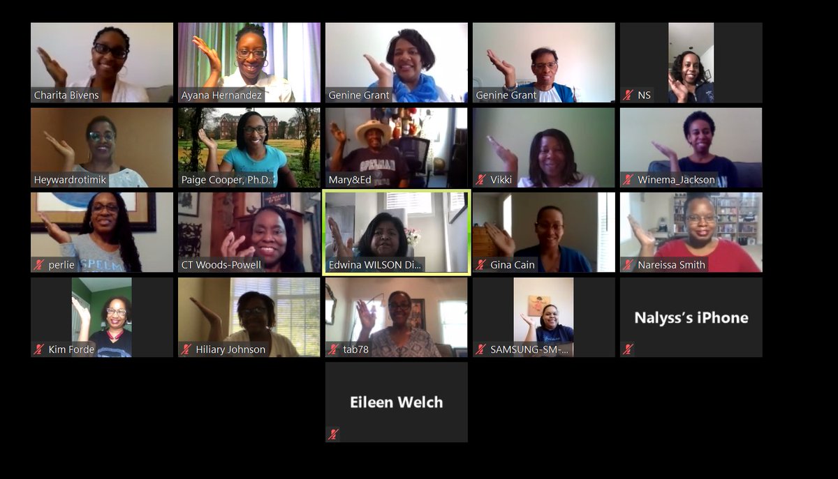 NAASCTriangleNC's tweet photo. 💙Yesterday we had a BLAST during our pre-founders day @NAASCTriangleNC call &amp; participating in all the virtually hosted festivities! Today, we wish ALL our @SpelmanCollege sisters a Happy Founders Day!!  💙#Spelman #SpelmanFoundersDay #SpelmanisUndaunted #undauntedbythefight https://t.co/4FcOCJfaST