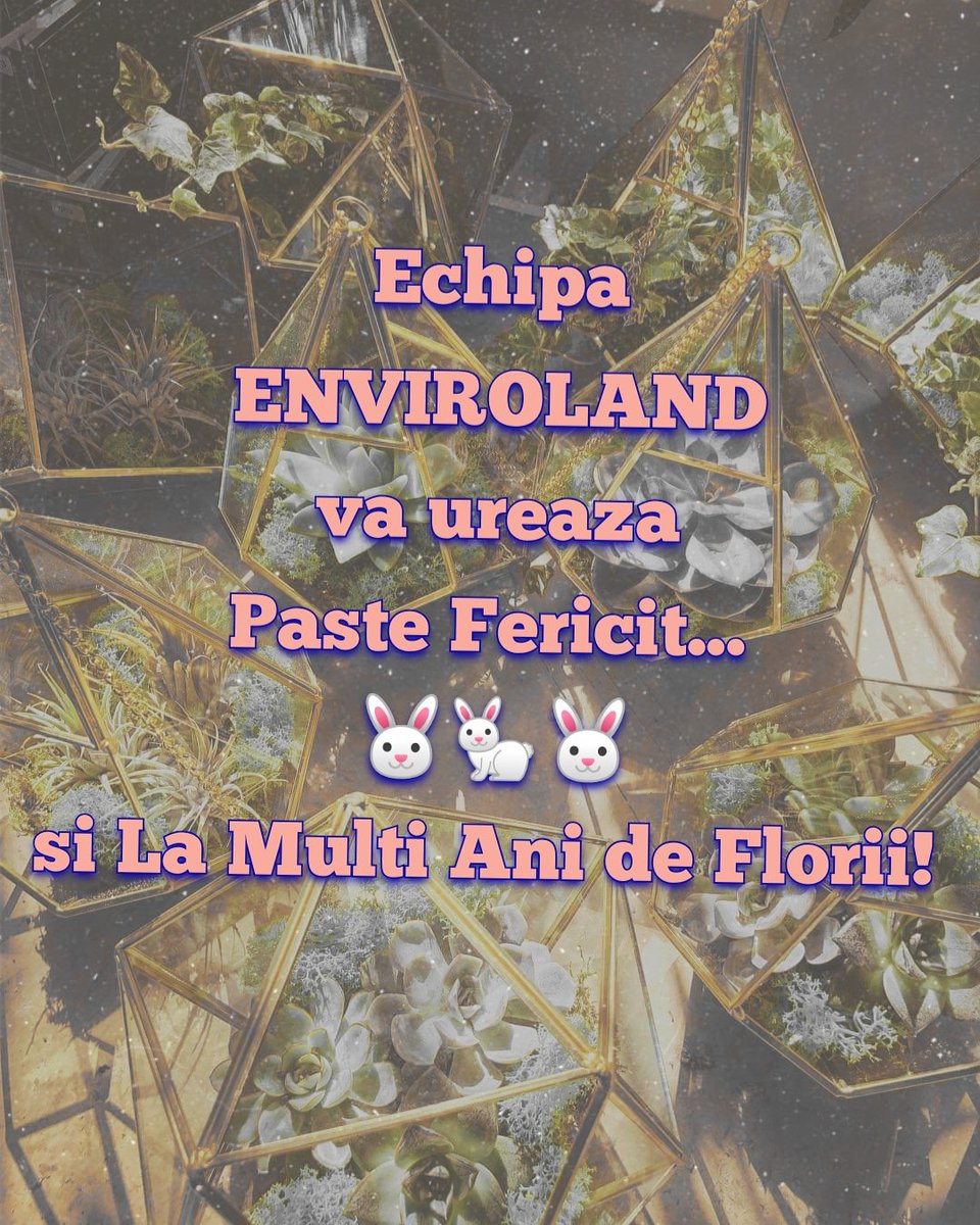 EnvirolandRO's tweet photo. Paste fericit! #happyeaster🐰 #staiacasa #environment #landscapedesign #gardening https://t.co/2iQKW0n3QG