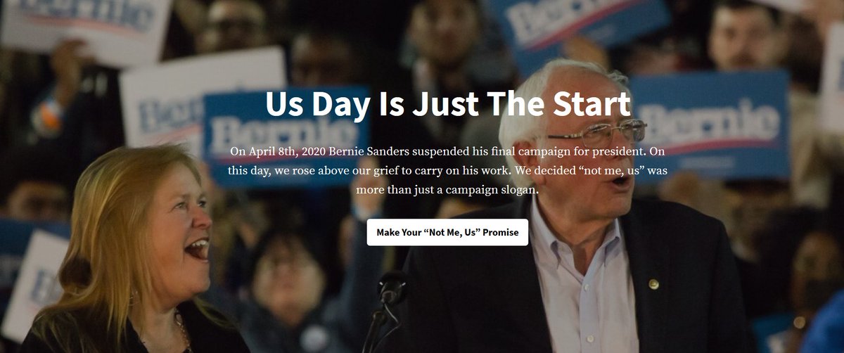 TheBernReport's tweet photo. Us Day

Not me, us. A Bernie family holiday, every April 8th.

Make your #NotMeUs promise here. https://t.co/tjlvLy60bp #UsDay2021 @UsDay2021 https://t.co/jv2xGiinSv