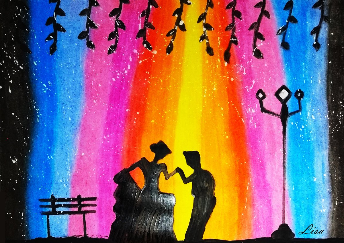 Never knew she art such beautifully 😍You make my heart skip a beat 💜- Art By- Ohida Aktar Lisa