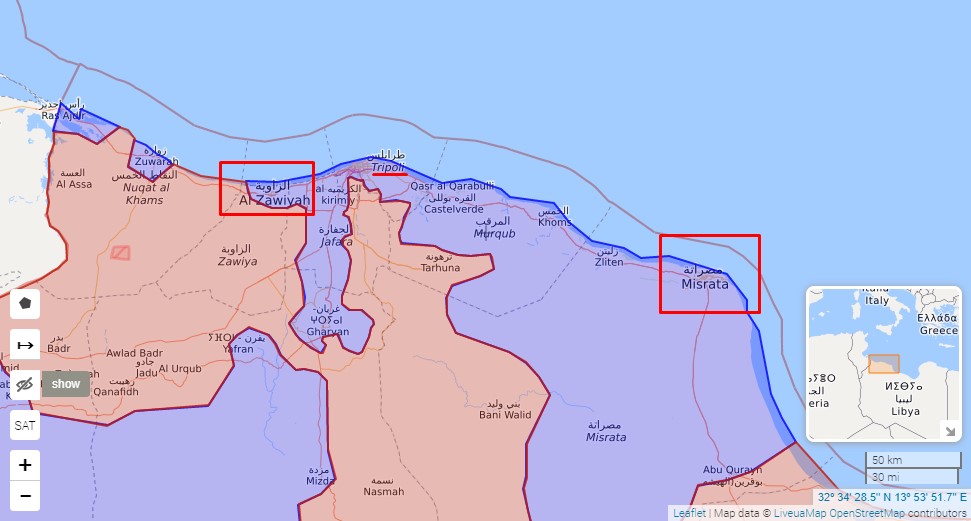 Ahora bien, el LNA lleva intentando cercar y tomar Trípoli desde hace más de un año, pero la capital está densamente poblada y muy defendida, a la par que se comunica con Misrata y Zawiyah.