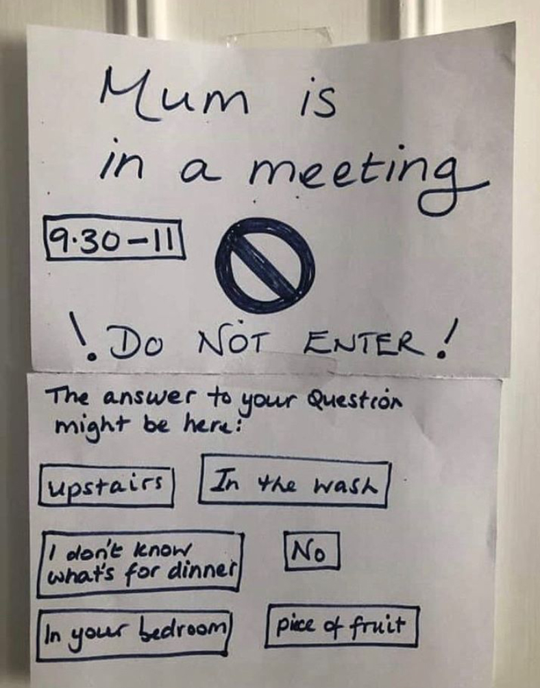 For anyone working from home with kids at home...