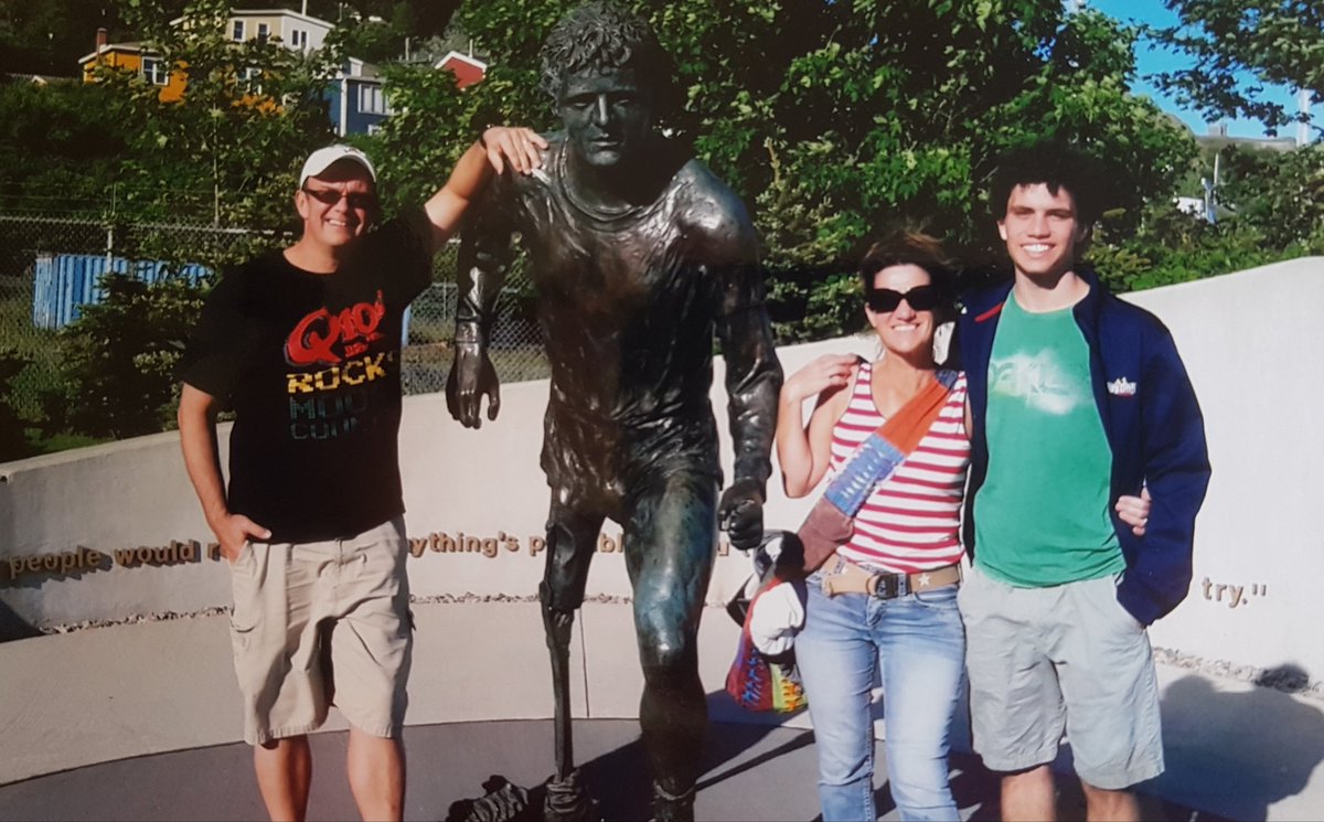 IanRobinsonPA's tweet image. 40 years ago today #TerryFox began the #marathonofhope in St. John's, Newfoundland, thanks again Terry. #MileZero