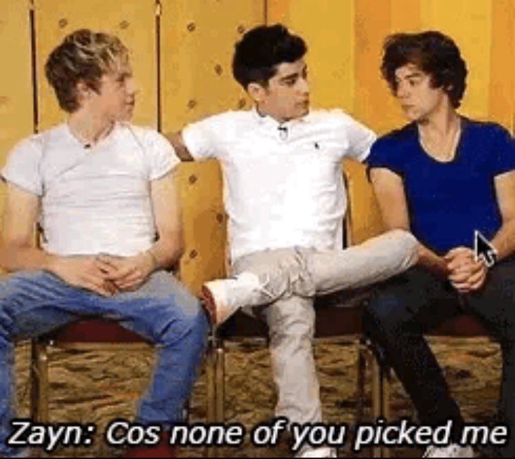this is a classic but when they were asked who they’d date from 1d and none of them picked zayn