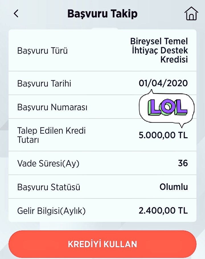 5 bil tl basvuruda bulundum 3 bin tl onay mesaji geldi 3 saat ara ile ayni mesaj artik 5 10 3 bin muhabbeti yapmayacagim madem onaylanmis 3 bini verin arkadas bayan kuaforuyuz dukkan kapandi neymiş dukkan yeniymis destek yok ev kira destek yok
#temelihtiyackredisi
#DestekKredisi