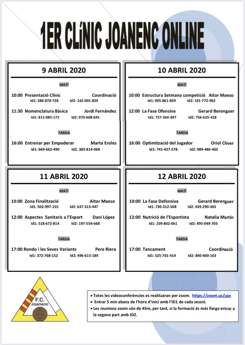 abel_arisa's tweet photo. Quan s'acaben les coses, toca fer balanç.... Felicitar a la coordinació del @FCJoanenc1923 pel clínic realitzat, tant per la temàtica proposada com pel nivell dels ponents. De tot i de tots hem après!
#bonafeina #elfuturésgroc https://t.co/AYfljXcUfo