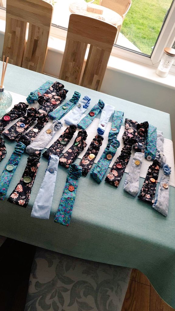 Thankyou to Amy and Katie for your donation of headbands for Haematology LRI and RACU Glenfield #COVID19 #UHL