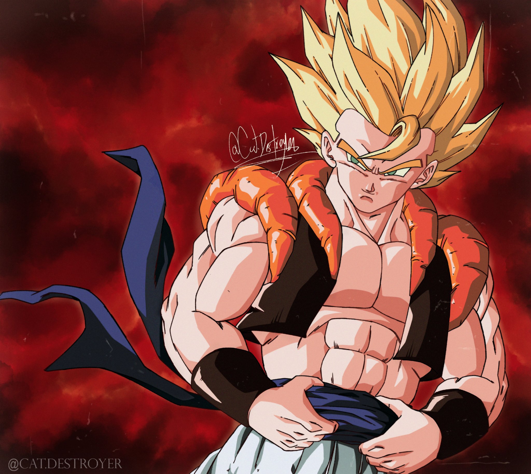 GOGETA SSJ 5 (DBAF)  Dragon ball art goku, Dragon ball super art