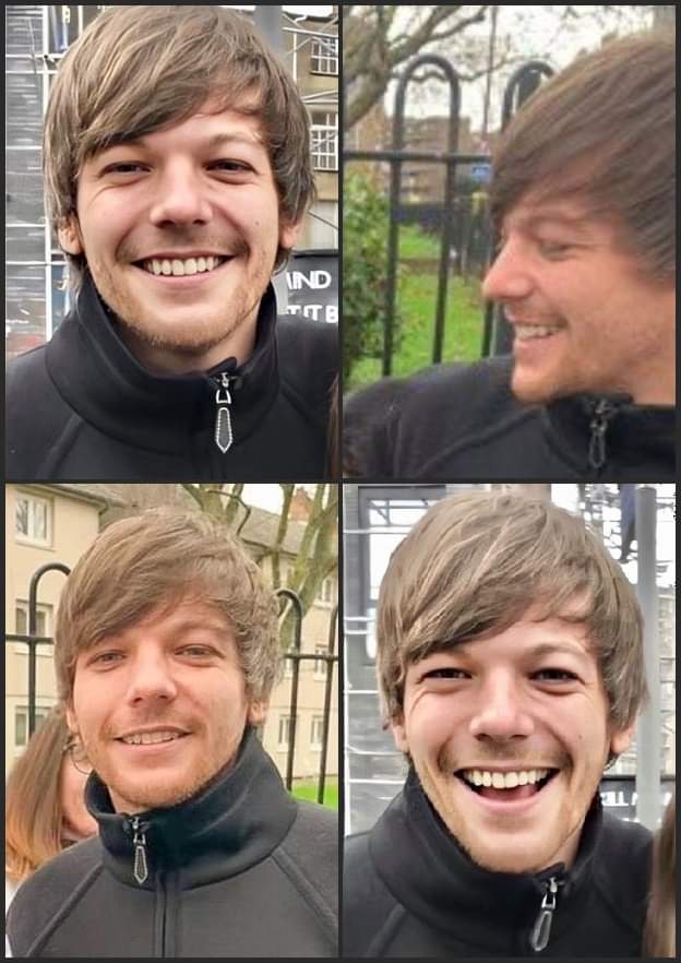 Louis Tomlinson being happy and smiley a thread
