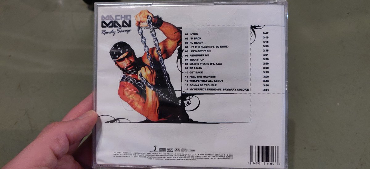 nbajambook's tweet photo. Why do I have a pirated version of the Macho Man rap album?? https://t.co/hVFdU8nL2X