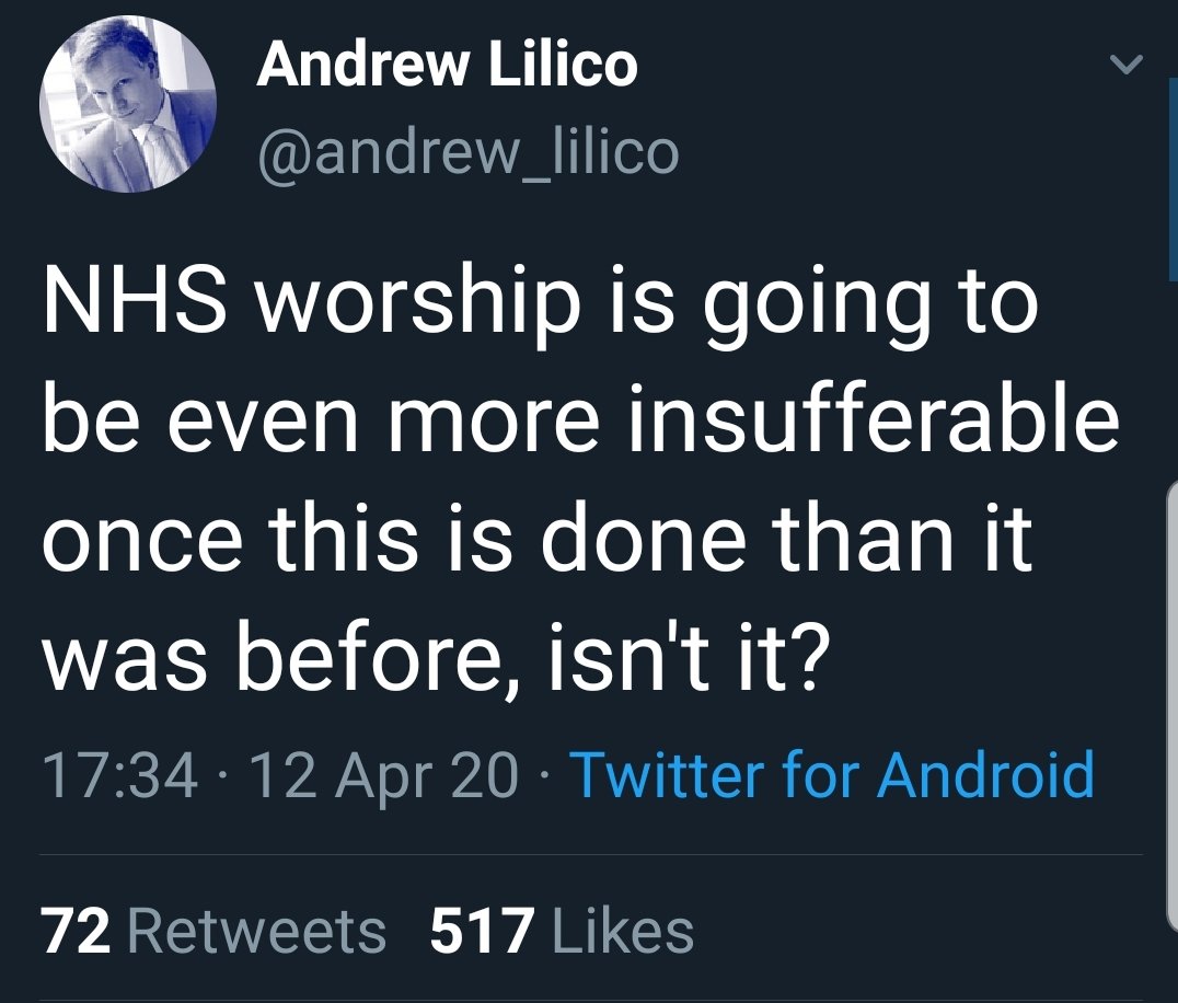 That "NHS religion" thing rears its head.