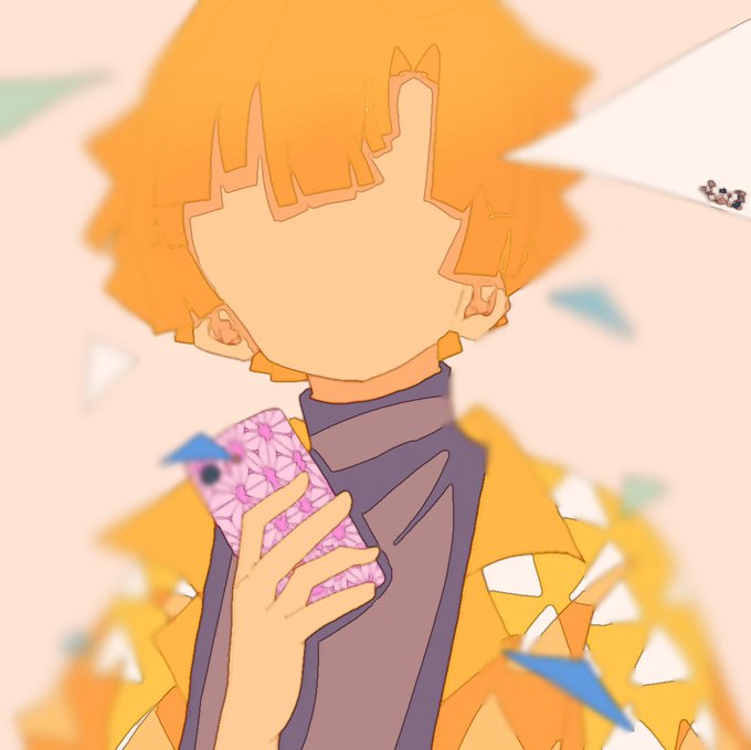 🐟おさば🐟さんがTwitterに投稿した我妻善逸(鬼滅の刃)のイラスト。