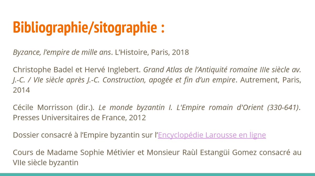 La mort d’Héraclius, en 641, marque traditionnellement la fin de la période proto-byzantine. Nous espérons donc que cette première incursion dans l’histoire byzantine vous aura plus ! On se retrouve bientôt pour la suite ! (38)