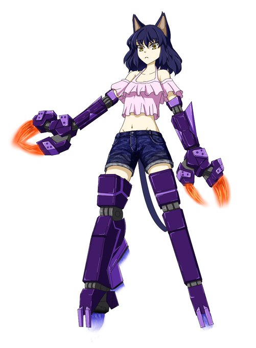 メカ少女お絵描き練習。アリスギアみたいなのを描きたいけど、四角い箱型すら描くのが難しい。というか最初メタルギアの画像見ながら描いてたはずなのに…。
この子の名前は…とりあえず手元にあった本からとって、犬神手毬ちゃんにしよう。 