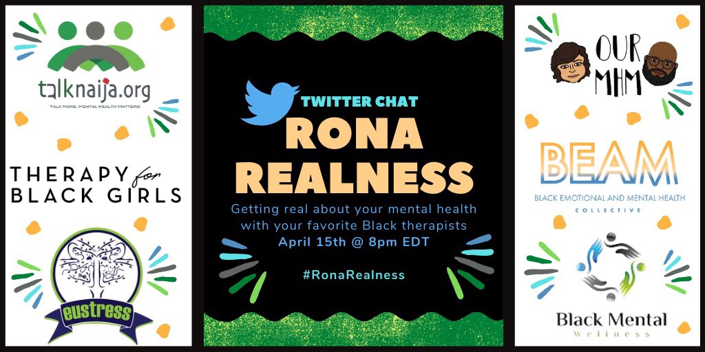 OurMHM's tweet photo. #RonaRealness #TwitterChat #PrepQuestions
Next up: In recognizing the significance of religious celebrations for some, what is known about spiritual/religious beliefs for healing and wellness?
@OurMHM | @TalkNaijaOrg | @therapy4bgirls | @wellnessblack | @EustressInc | @_beamorg https://t.co/aujaU240wZ