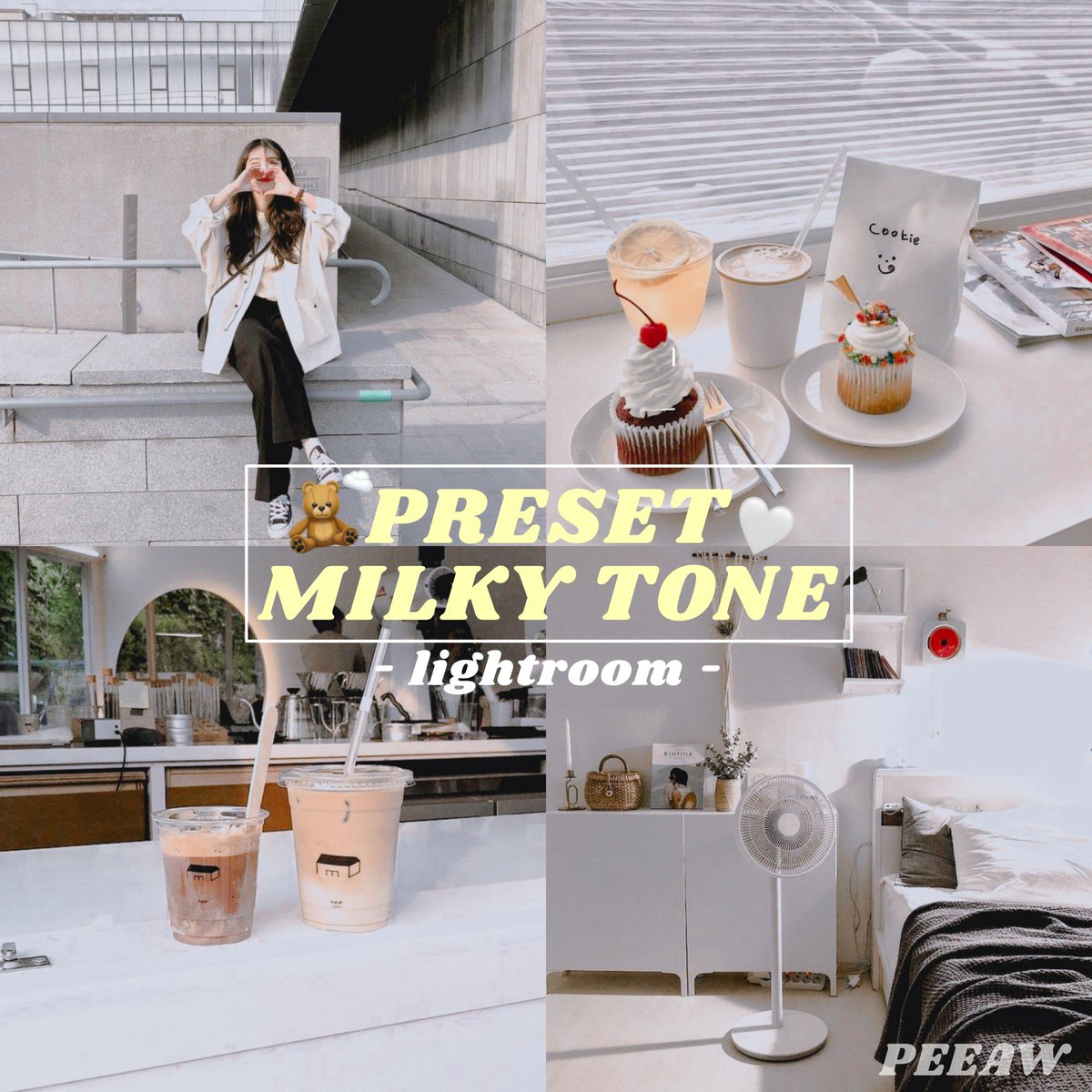 Per_Peewa's tweet photo. 🍰 PRESET MILKYTONE🥛

♡ แจกพรีเซทอีกแล้ว วันนี้มาแจกโทนMilky โทนสีขาวนมๆ🍼 รีทวิตแล้วดีเอมเหมือนเดิมเลยน้า ♡

สำหรับใครใช้พรีเซทแล้วอยากรีวิวให้ รีวิวได้ที่ #rwpspeeaw เลยค้าบ💛

#lightroom #แอพดีบอกต่อ #แอพแต่งรูป https://t.co/o40lpCbOPl