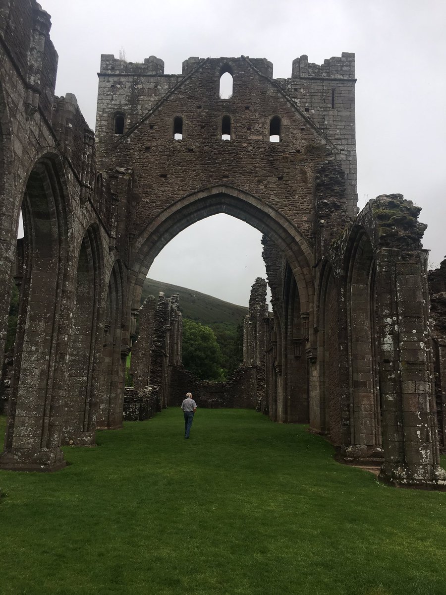 To continue the lazy lockdown Sunday historical welsh threads, let’s see how many of the monasteries and abbeys from Wales and the Marches we can find. My favourite is close to home for me. The original shangrila allegedly. Llanthony! The setting makes it