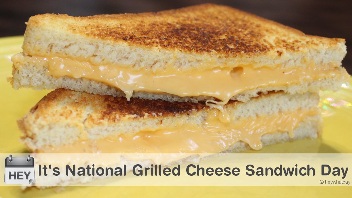 It's National Grilled Cheese Sandwich Day! 
#NationalGrilledCheeseDay #NationalGrilledCheeseSandwichDay #GrilledCheeseSandwichDay #GrilledCheeseDay