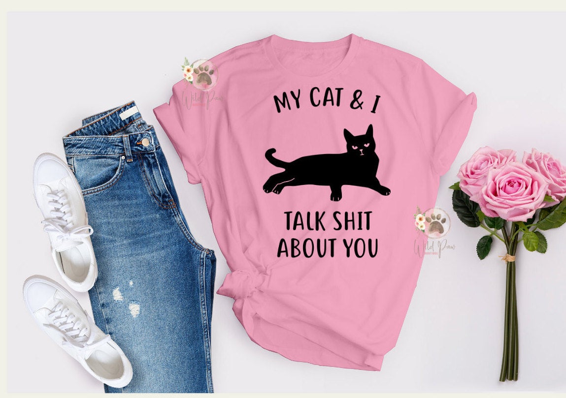 Excited to share the latest addition to my #etsy shop: My Cat And I Talk Shit About You T-Shirt etsy.me/2XFIeb1 #pink #black #tshirt #tee #funnytshirt #funnytee #catlovertee #catlovertshirt #catlovergift

Visit wildpawboutique.esty.com