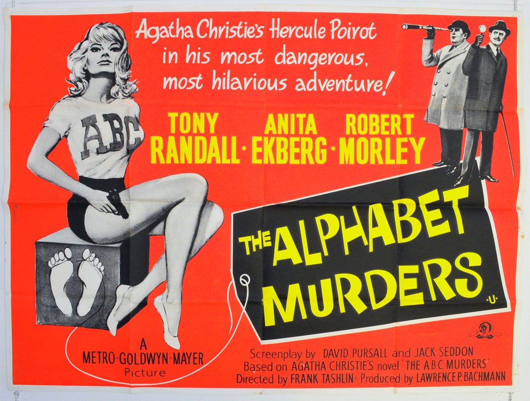 (The film was rewritten and filmed as The Alphabet Murders with Tony Randall as Poirot. It isn’t very good.)